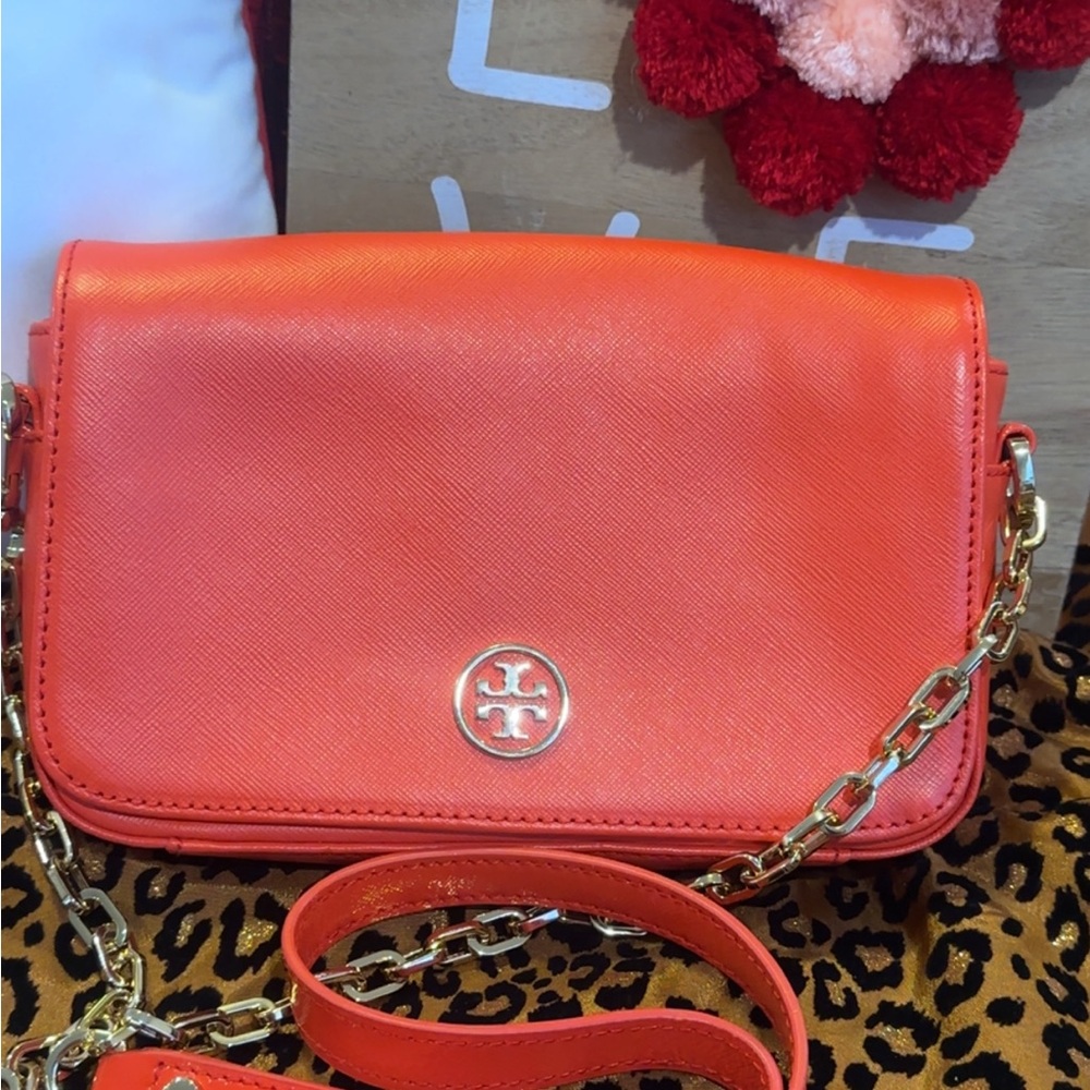 Tory Burch Vibrant Orange Crossbody Bag - Picture 8 of 14